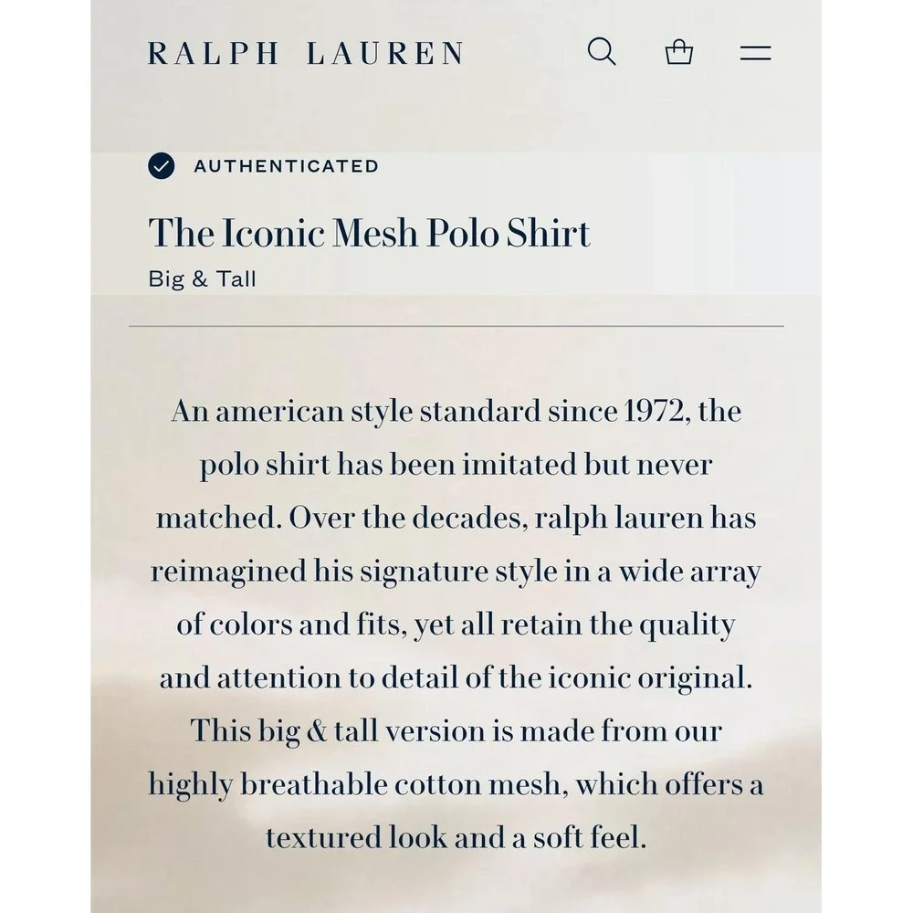 Polo Ralph Lauren brand polo